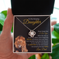 Daughter Never Forget that I Love You | Love Knot Necklace