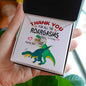T Rex Thank you | Love Knot Necklace