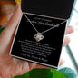 To My Stunning Smokin' Hot Soulmate | Love Knot Necklace (Black Card)
