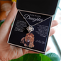 Proud to be Your Dad | Love Knot Necklace Black Card