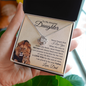 Daughter Never Forget that I Love You | Love Knot Necklace Gold Card