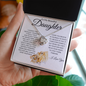 Beautiful Daughter | Lion Face to Face Love Knot Necklace