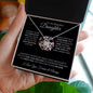 Most Beautiful Chapter | Love Knot Necklace Black Card