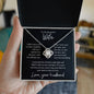To My Wife | Love Knot Necklace Black Card
