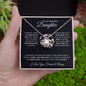 Most Beautiful Chapter | Love Knot Necklace Black Card