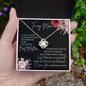 To My Mom Thank You for the Love | Love Knot Necklace