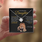 Proud to be Your Dad | Love Knot Necklace Black and Gold