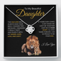 Proud to be Your Dad | Love Knot Necklace Black and Gold