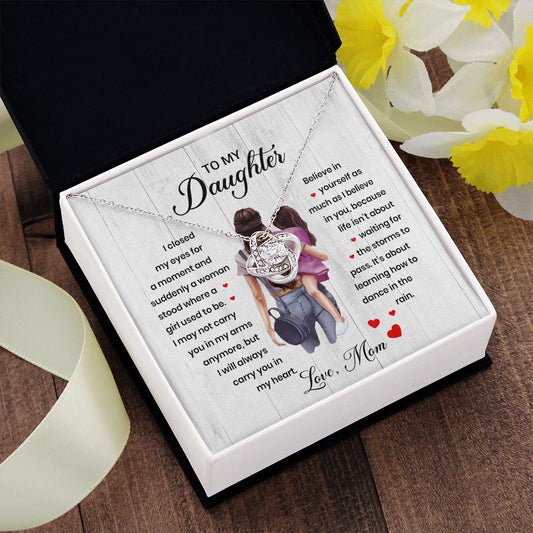 Dance in the Rain | Love Knot Necklace Love Mom