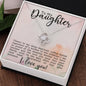 Cheers To My daughter | Love Knot Necklace