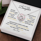 Lovely Daughter Someday from Dad | Love Knot Necklace