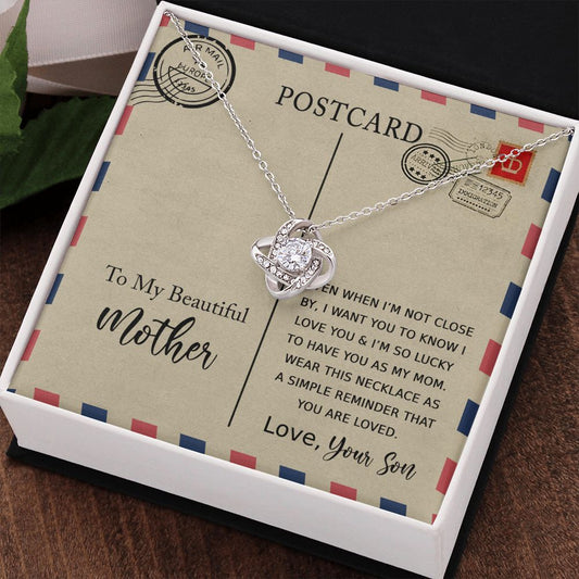 Postcard To Mom | Love Knot Necklace