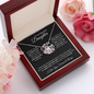 Most Beautiful Chapter | Love Knot Necklace Black Card