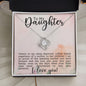 Cheers To My daughter | Love Knot Necklace
