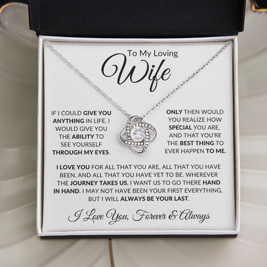 To My Loving Wife | Love Knot Necklace