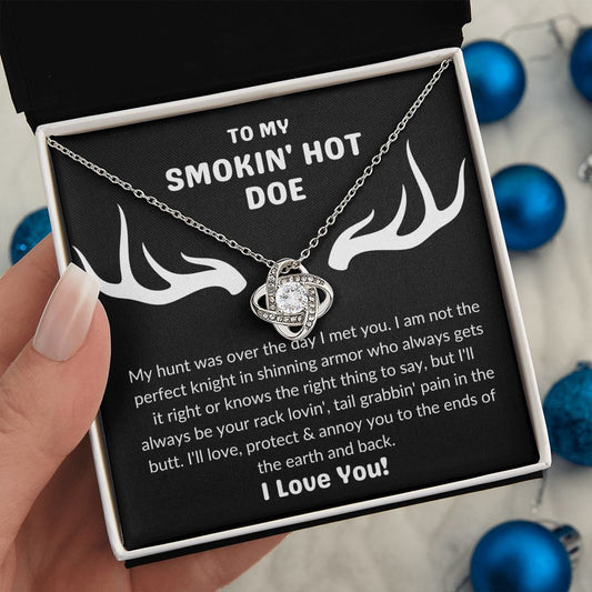 To My Smokin' Hot Doe | Love Knot Necklace (V2)