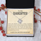 Smart Talented Beautiful Daughter | Love Knot Necklace
