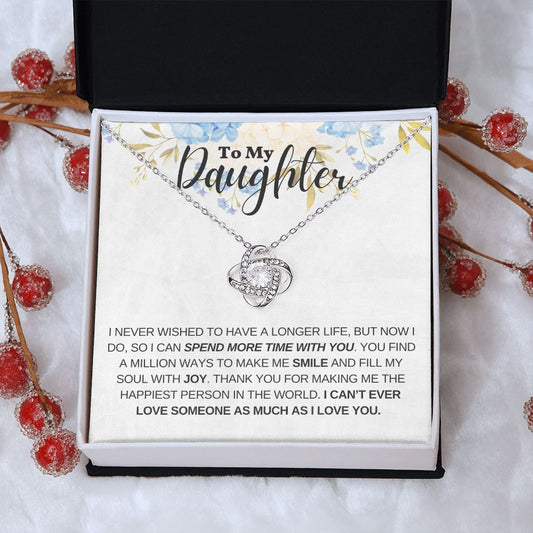 Daughter, You Fill My Heart with Joy | Love Knot Necklace