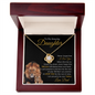 Daughter Never Forget that I Love You | Love Knot Necklace