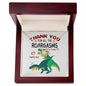 T Rex Thank you | Love Knot Necklace