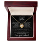 To My Wife | Love Knot Necklace Black Card
