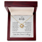 Wife Our Love is a Beautiful Journey | Love Knot Necklace