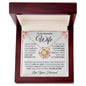 Wife I Can't Live Without You | Love Knot Necklace White Card