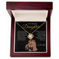 Proud to be Your Dad | Love Knot Necklace Black and Gold