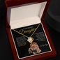 Proud to be Your Dad | Love Knot Necklace Black and Gold