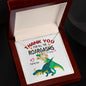T Rex Thank you | Love Knot Necklace