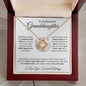 Beautiful Granddaughter | Love Knot Necklace
