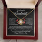 Happy Valentine's Day Beautiful Soulmate | Love Knot Necklace