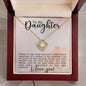Cheers To My daughter | Love Knot Necklace