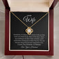 To My Wife Love Your Husband | Love knot Necklace