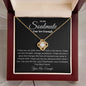 You Are Enough Soulmate | Love Knot Necklace Black Card