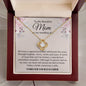 Beautiful Mom Wedding Day | Love Knot Necklace