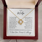 Wife Our Love is a Beautiful Journey | Love Knot Necklace