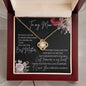 To My Mom Thank You for the Love | Love Knot Necklace