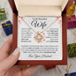 Wife I Can't Live Without You | Love Knot Necklace White Card