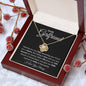 To My Girlfriend | Love Knot Necklace Black Card