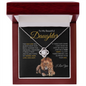 Proud to be Your Dad | Love Knot Necklace Black and Gold