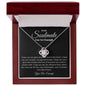 You Are Enough Soulmate | Love Knot Necklace Black Card