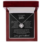 To My Wife | Love Knot Necklace Black Card