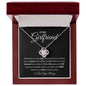 To My Girlfriend | Love Knot Necklace Black Card