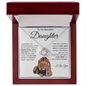 Love Knot Necklace | Beautiful Daughter This Old Lion White Card