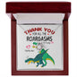 T Rex Thank you | Love Knot Necklace