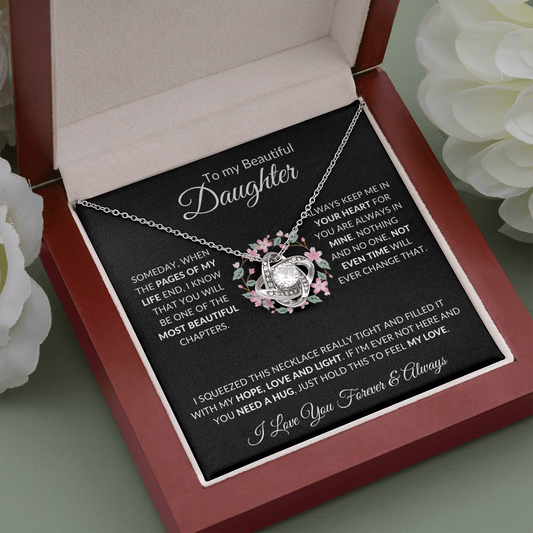 Most Beautiful Chapter | Love Knot Necklace Black Card