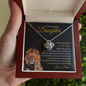 Daughter Never Forget that I Love You | Love Knot Necklace