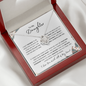 Daughter, I Love You with All of My Heart | Love Knot Necklace White Card