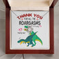T Rex Thank you | Love Knot Necklace